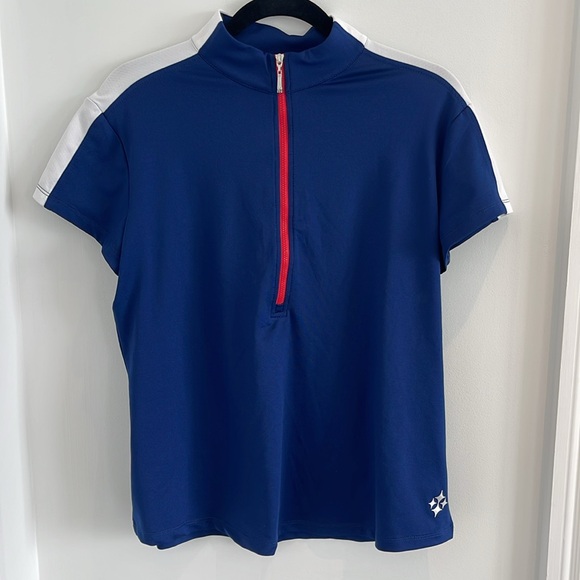 JOFIT BLUE QUARTER ZIP GOLF SHIRT SIZE XL - Picture 2 of 4